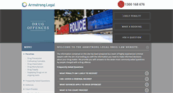 Desktop Screenshot of druglawyer.armstronglegal.com.au
