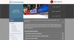 Desktop Screenshot of drinkdrivinglawyers.armstronglegal.com.au