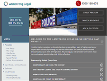 Tablet Screenshot of drinkdrivinglawyers.armstronglegal.com.au